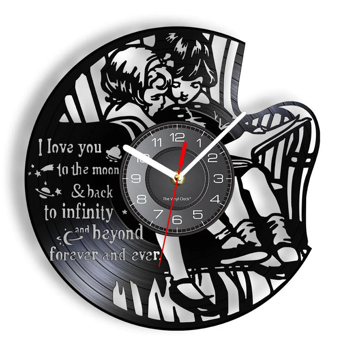 Inspiring I Love You To Infinity Vinyl Clock