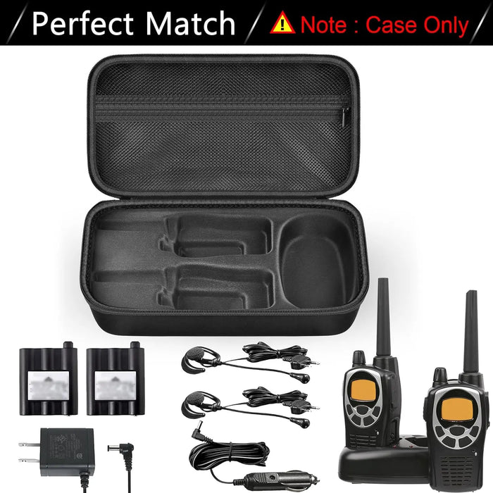 50 Channel Gmrs Walkie Talkie Case Storage Box For Long Range Handheld Radios