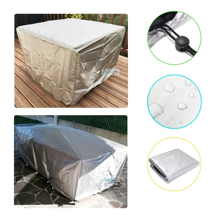 Outdoor Patio Furniture Set Covers Rain Snow All-Purpose Chair Covers for Sofa Table Chair Dust Proof Cover