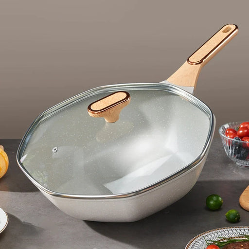 28cm Nonstick Octagonal Frying Pan For Household Cooking