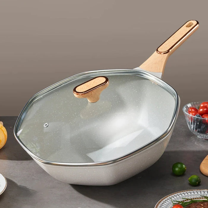 28Cm Nonstick Octagonal Frying Pan For Household Cooking