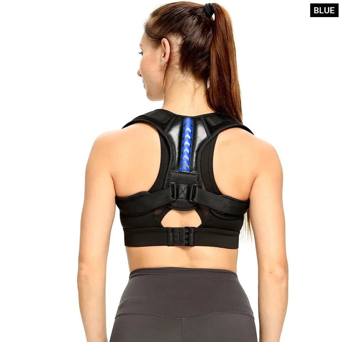 Adjustable Upper Back Brace Posture Corrector Providing Pain Relief For Women Men