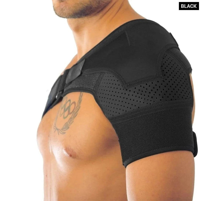 Adjustable Compression Shoulder Brace Sleeve Wrap For Pain Relief Dislocated Ac Joint