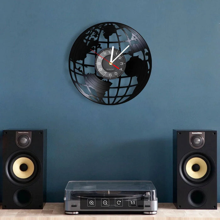 Modern 3D Earth Wall Clock