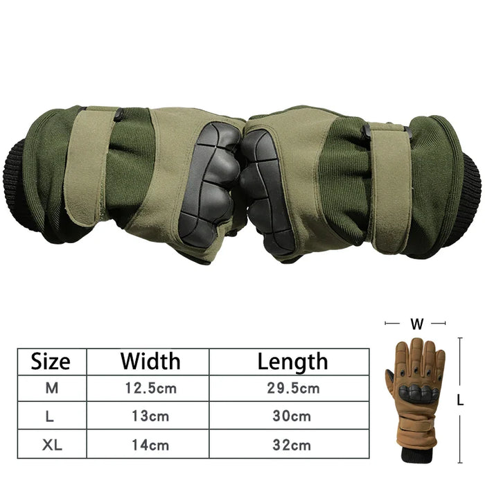 Thermal Touch Screen Tactical Gloves For Winter Sports