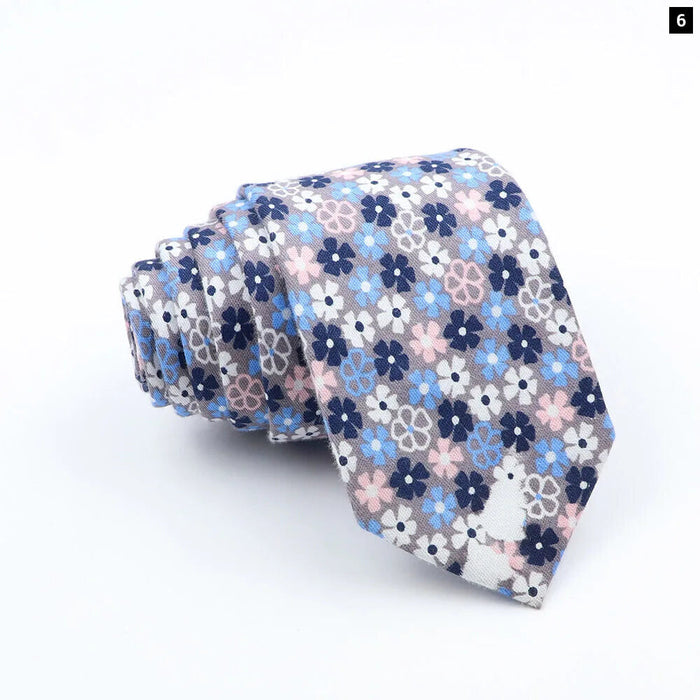 Cartoon Fruit Floral Animal Neck Ties Mens Casual Cotton Tie For Weddings And Parties