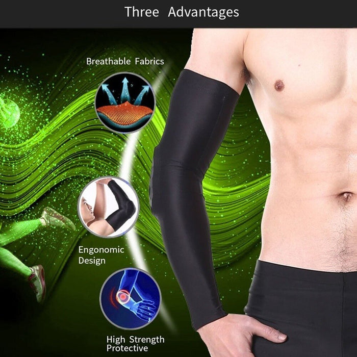 1 Pc Breathable Arm Sleeve Protector Elbow Pad For Football Basketball