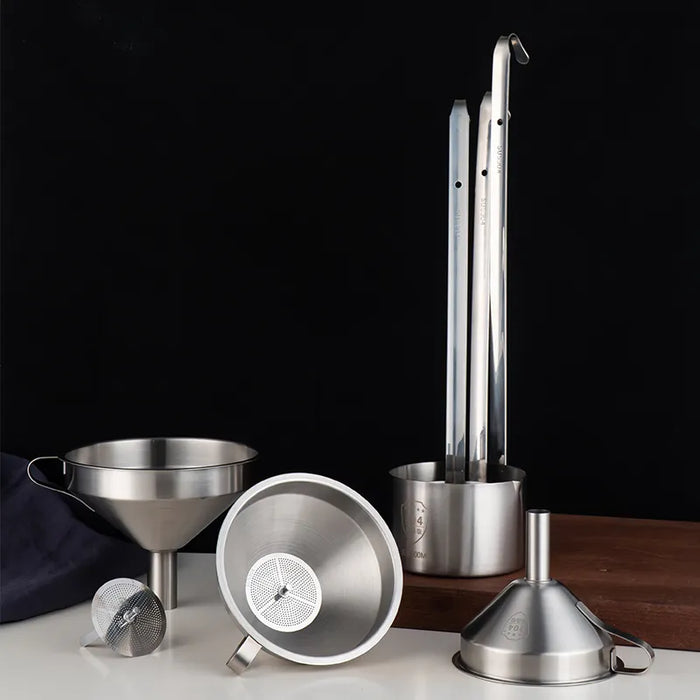 Stainless Steel Kitchen Funnel For Oil And Wine Spills