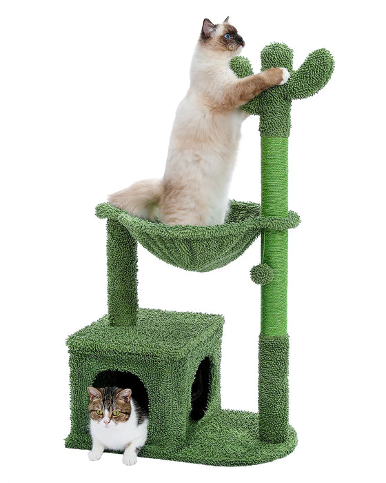 Large Cactus Cat Tree Hammock Scratching Post