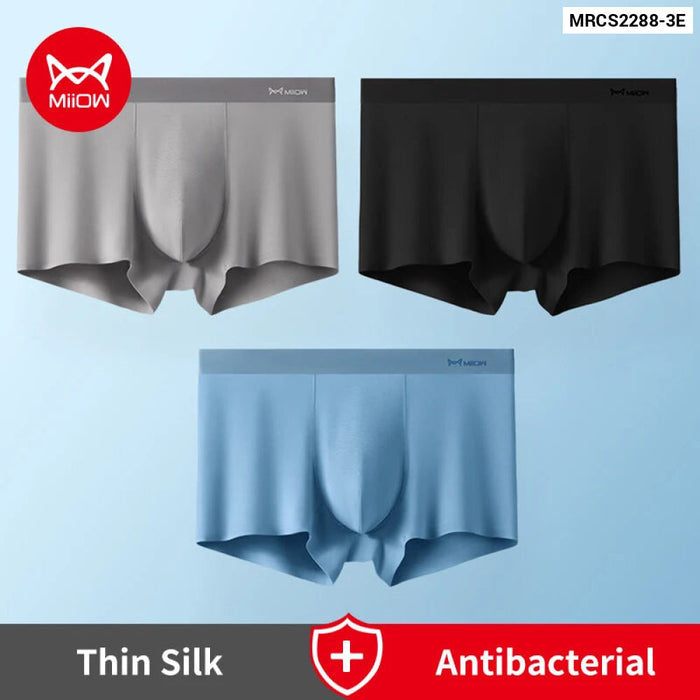 Pack Of 3 Modal Silk Mens Boxers Antibacterial