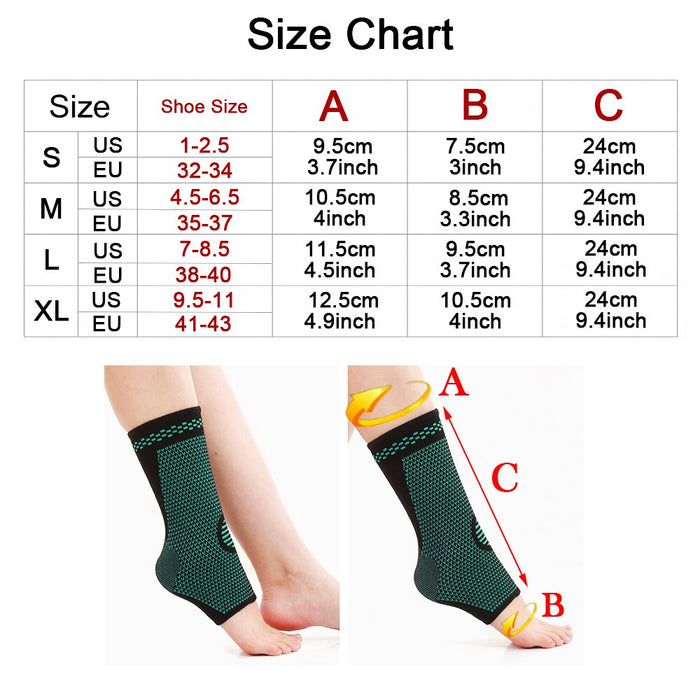 1Pc Breathable Knitted Stretch Ankle Fingerless Cover for Cycling Running Basketball