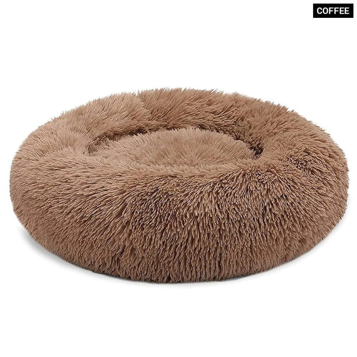 Super Soft Kennel Round Fluffy Warm Sleeping Cushion Mat For Cat Dog