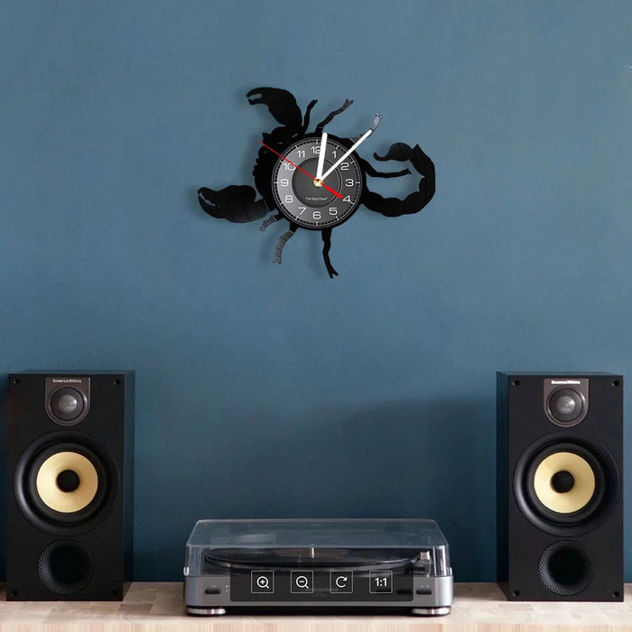 Scorpio Zodiac Vinyl Record Wall Clock