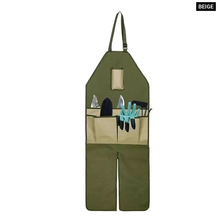 Oxford Fabric Adjustable Garden Trimming Apron With Pockets For Men Women