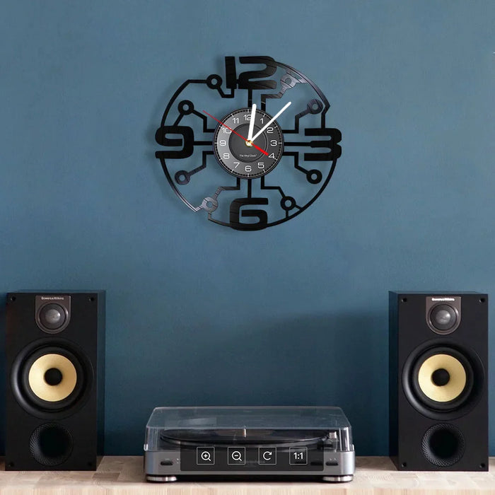 Retro Vinyl Record Wall Clock