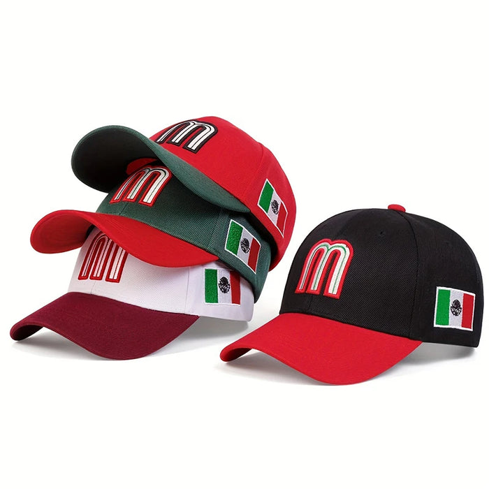 Adjustable Baseball Cap / Hat Embroidered Letter M