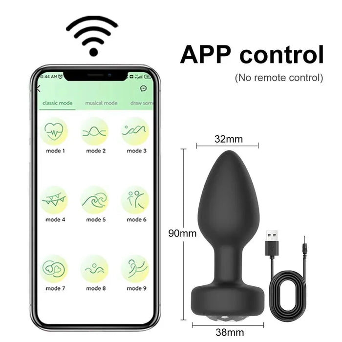 Bluetooth Anal Vibrator For And