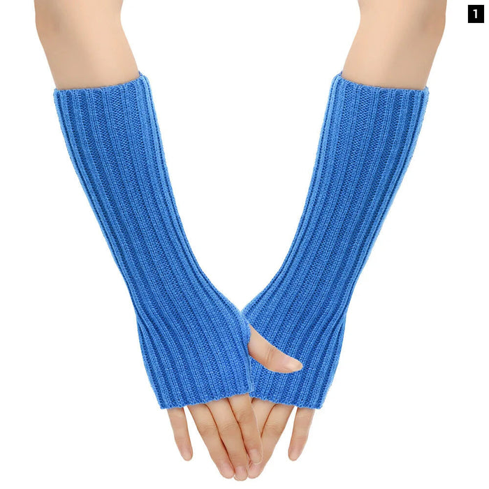 Knit Wool Arm Warmers