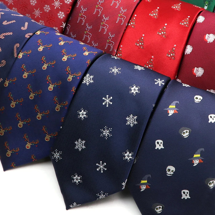 Santa Claus Necktie For Christmas And Halloween Parties