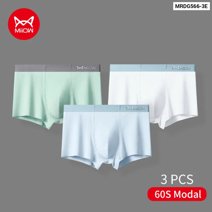 Pack Of 3 Antibacterial Cotton Boxer Shorts For Men