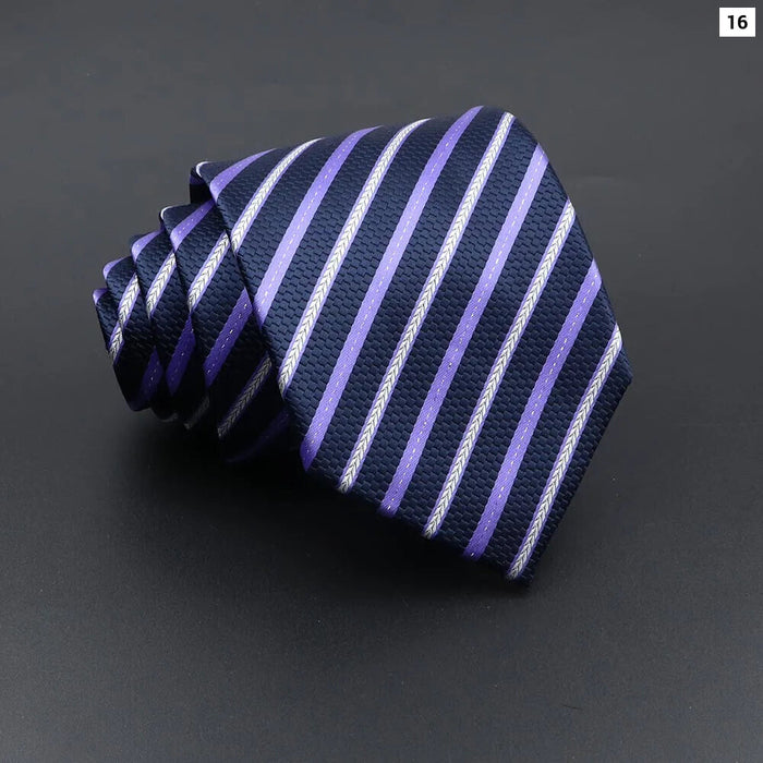 Classic Jacquard Plaid Tie For Business Weddings And Daily Wear