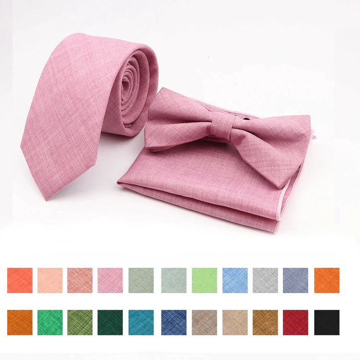 27 Colour Ties Set Classic Handkerchief Bow Ties For Men For Business Weddings And Parties