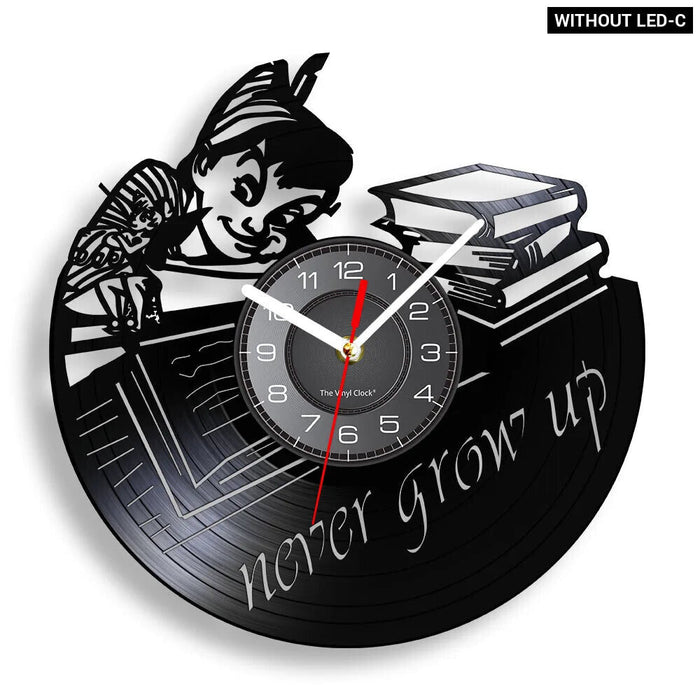 Neverland Vinyl Record Clock