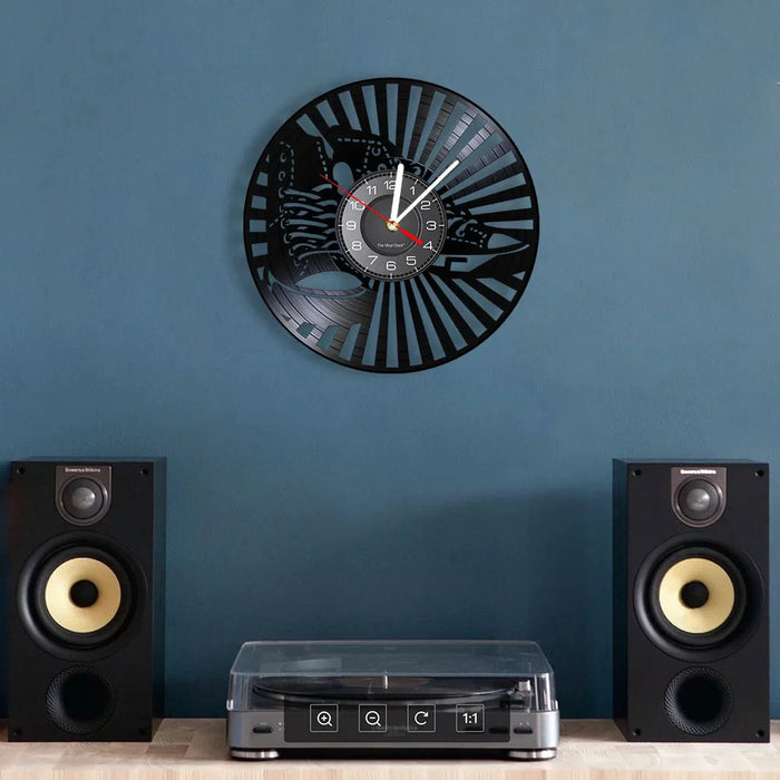 Sneaker Vinyl Record Wall Clock