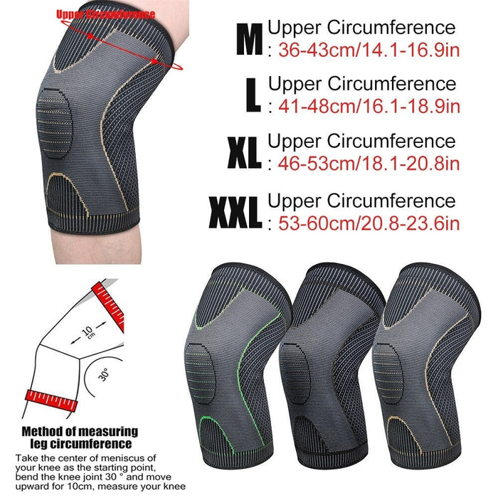 1Piece Sports Elastic Knee Brace Compression Leg Sleeve For Cycling Running Hiking