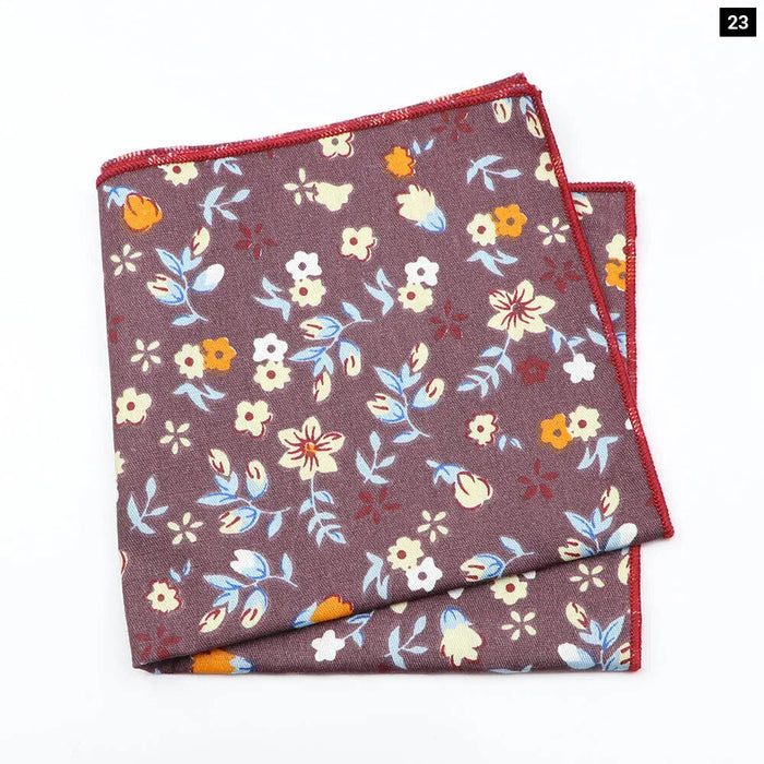 Colourful Floral Cotton Handkerchief For Weddings And Parties