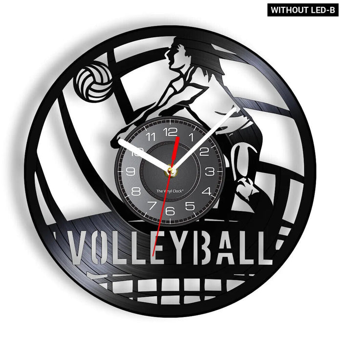 Beach Volleyball Vinyl Record Wall Clock