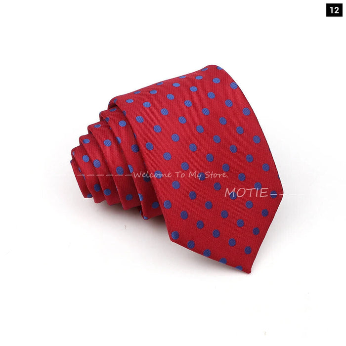 Blue Striped Necktie For Weddings And Parties