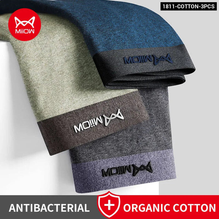 Pack Of 3 Antibacterial Cotton Boxer Shorts For Men