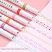 Kawaii Flower Highlighter Pens 6 Pieces Set For Writing