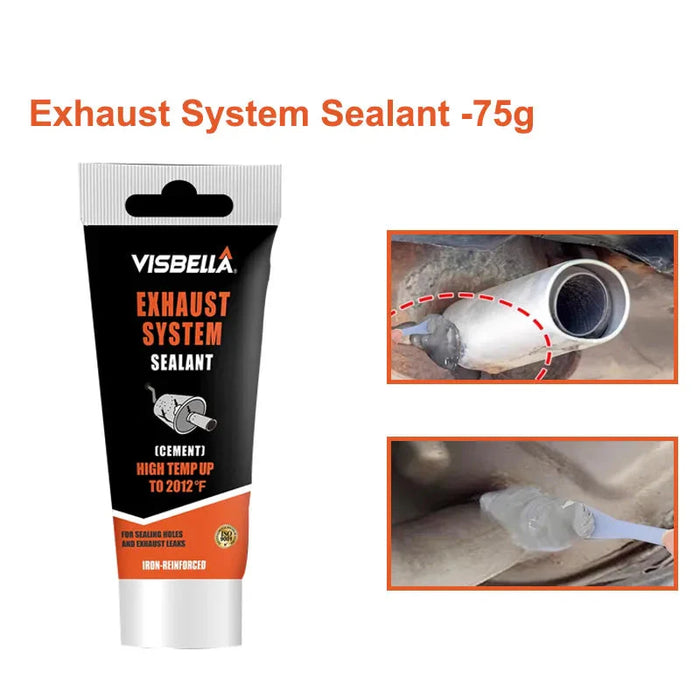 High Temp Exhaust Pipe Repair Glue Muffler Seal Adhesive For Car Tailpipe