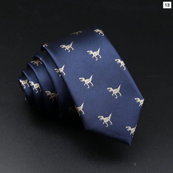 Fun Animal Necktie Ladybug Dog Dinosaur Shark For Parties And Weddings