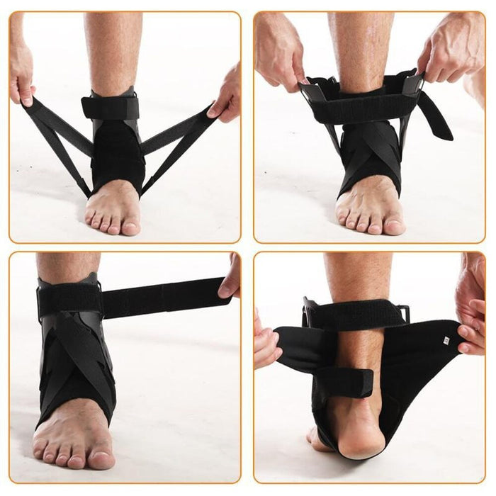 2 Pcs Adjustable Sports Ankle Compression Brace For Cycling Running Basketball