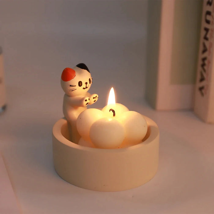 Kitten Candle Holder