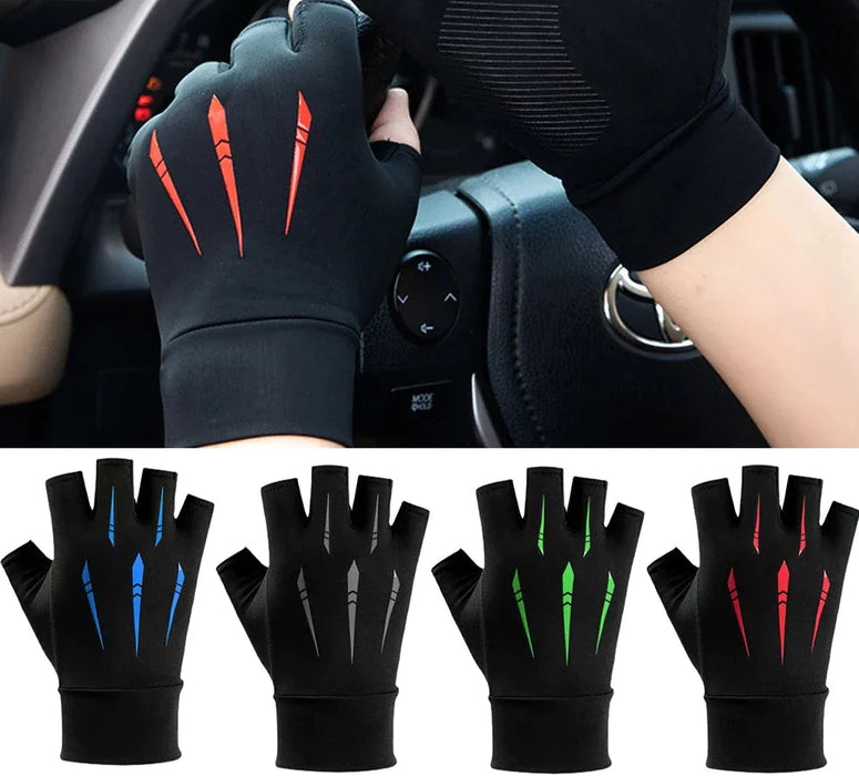 1 Pair Half Finger Workout Gym Cycling Gloves For Men And Women
