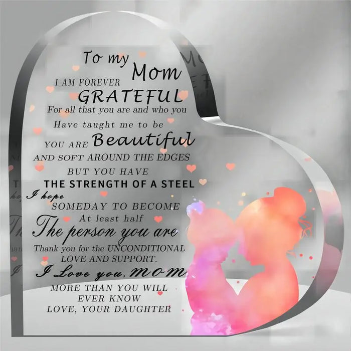 Family Gathering Heart Keepsake For Step Mom