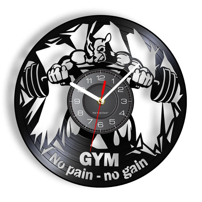 Motivational Fitness Club Wall Clock