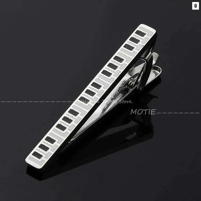 Music Notation Tie Clip Golden Piano Keys Stainless Steel Party Wedding Accessory