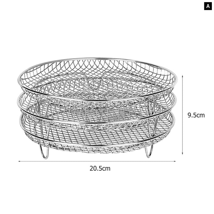 3 Layer Air Fryer Rack For Home Kitchen Oven