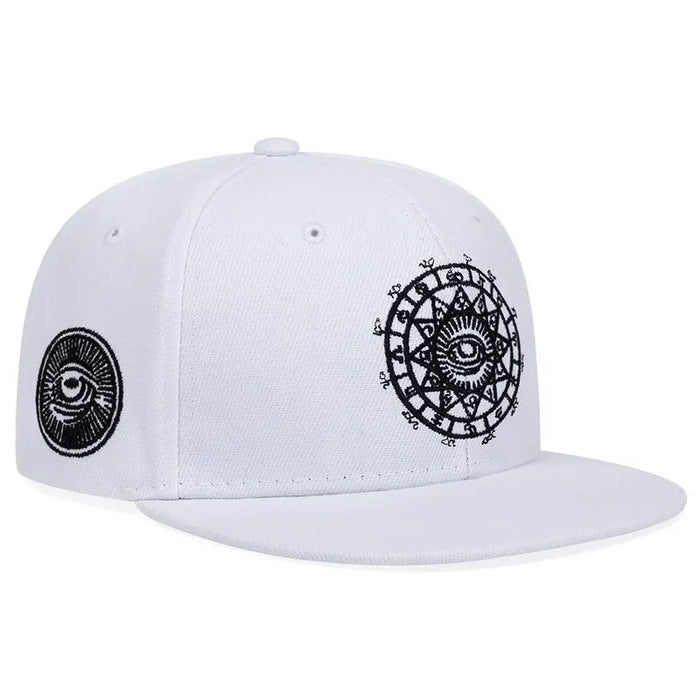 Embroidered Hip Hop Hat For Outdoor Wear