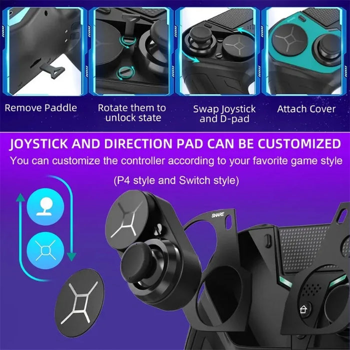 Bluetooth Dual Vibration Gamepad For Ps4