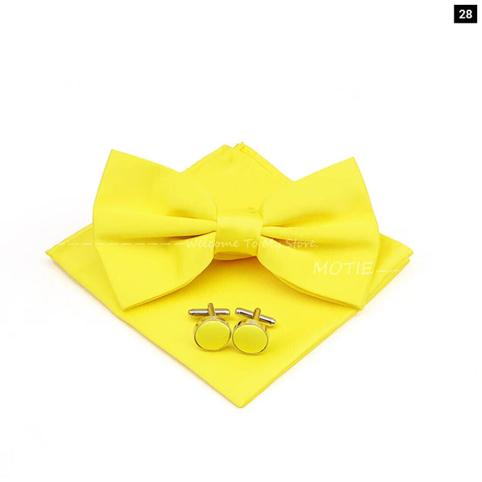 Colourful Bowtie Set For Business And Weddings