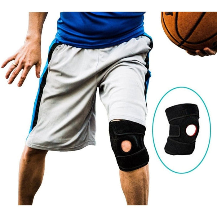 1Pc Adjustable Open Patella Nylon Knee Brace For Outdoor Sports