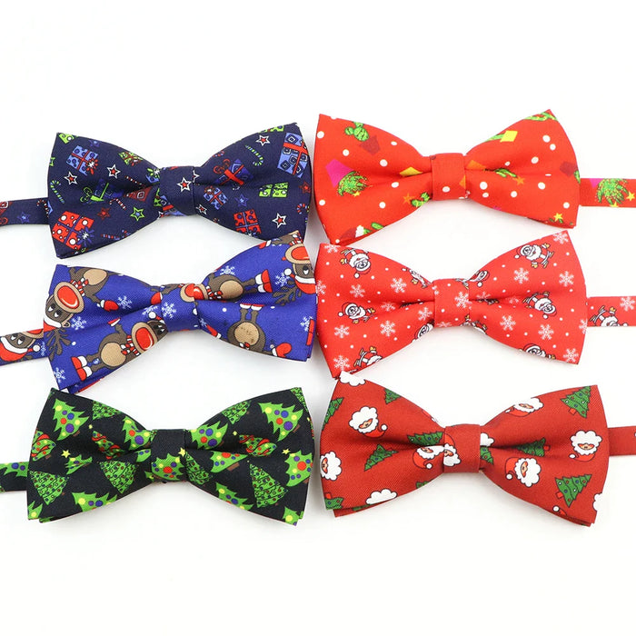 Christmas Milu Deer Bowties Festive Party And Wedding Accessory