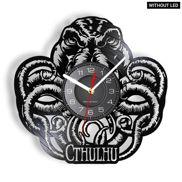 Octopus Squid Cthulhu Vinyl Record Wall Clock