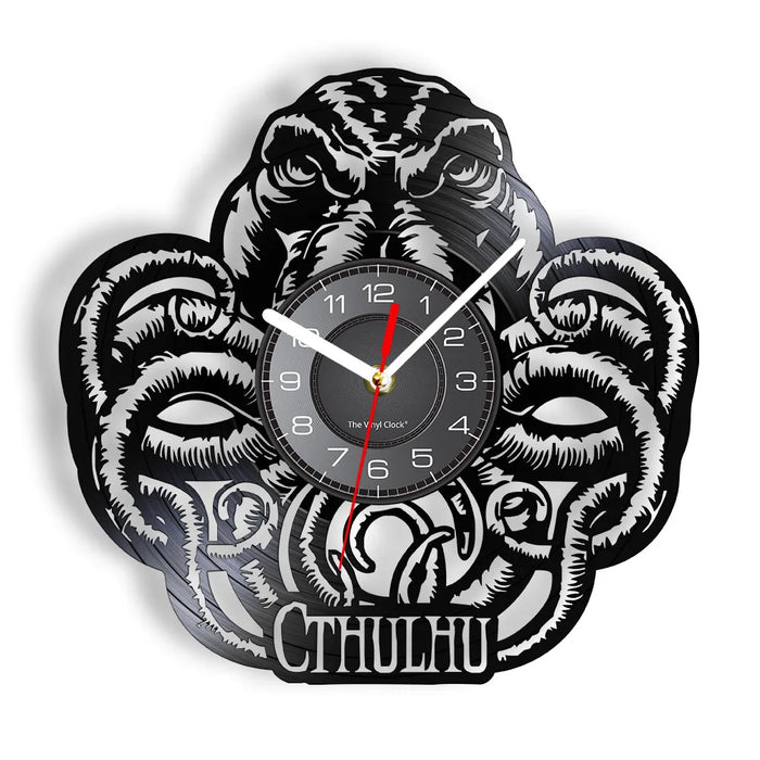 Octopus Squid Cthulhu Vinyl Record Wall Clock